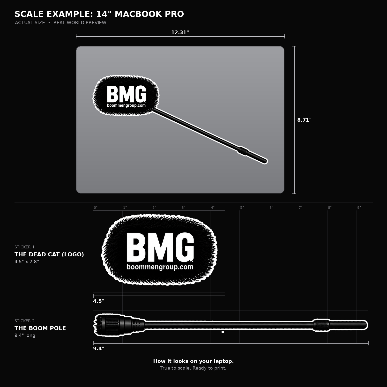 Boom Mic Stickers